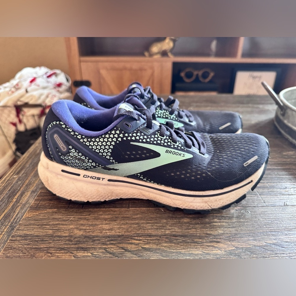 Brooks Ghost 14 Women's Running Shoes Navy/Iris/Yucca Size 7
